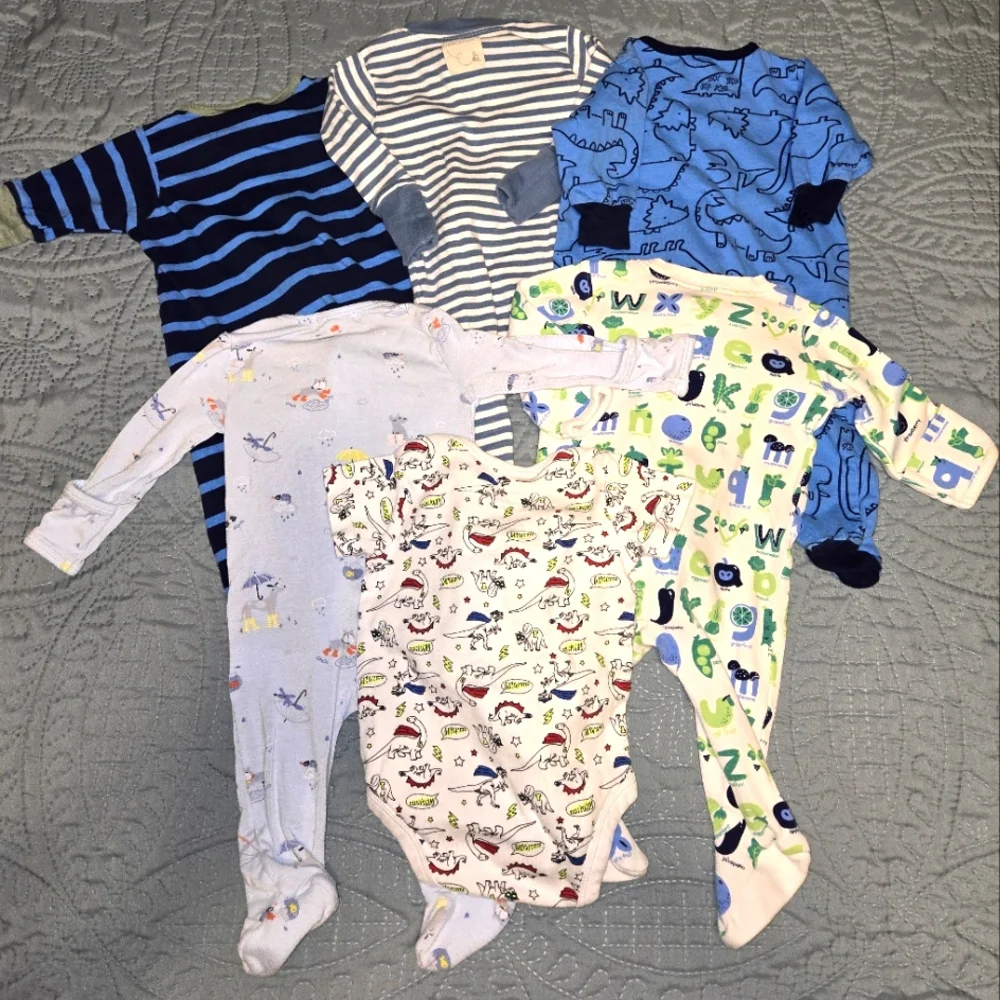 Boy's NB Assorted Kids One Pieces Bundle 6pcs